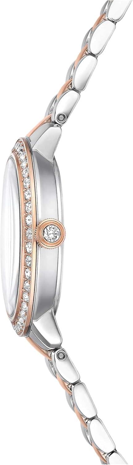 imageSwarovski Watch Swiss Made Metal Bracelet Silver Tone Rose GoldTone Finish