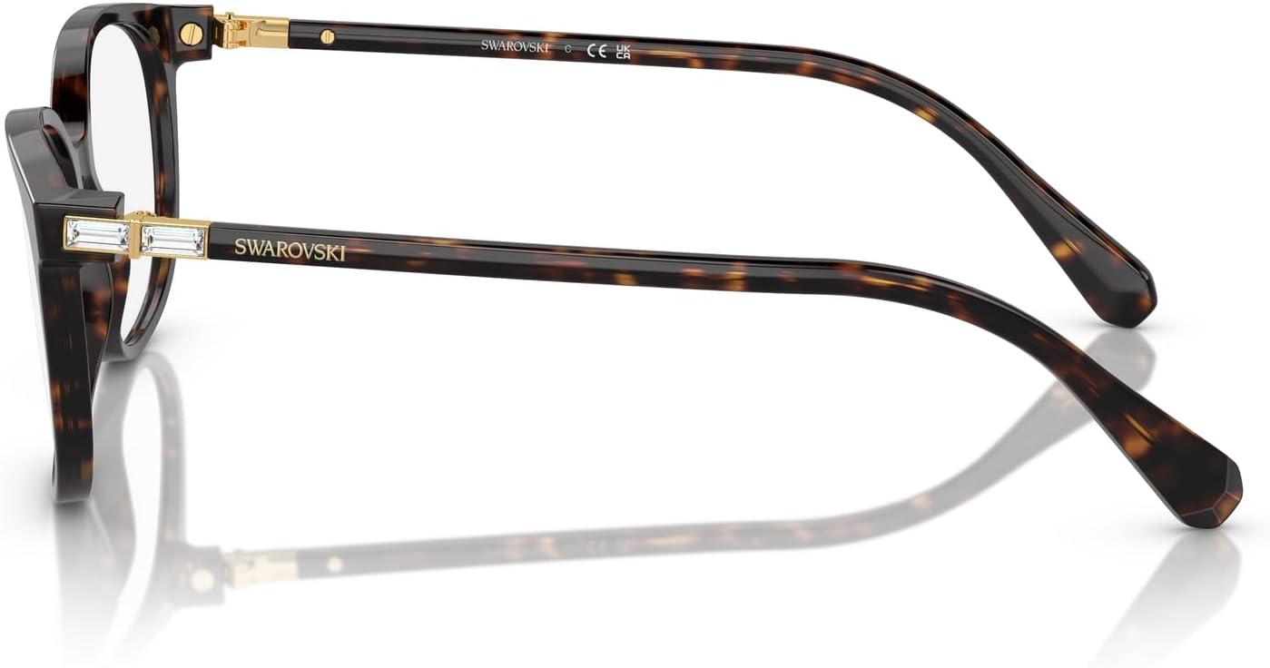 imageSwarovski Womens Sk2002 Square Prescription Eyewear FramesHavanaDemo Lens