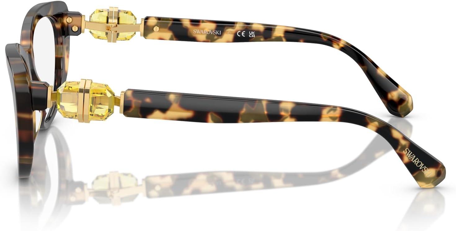 imageSwarovski Womens Sk2005 Cat Eye Prescription Eyewear FramesLight HavanaDemo Lens