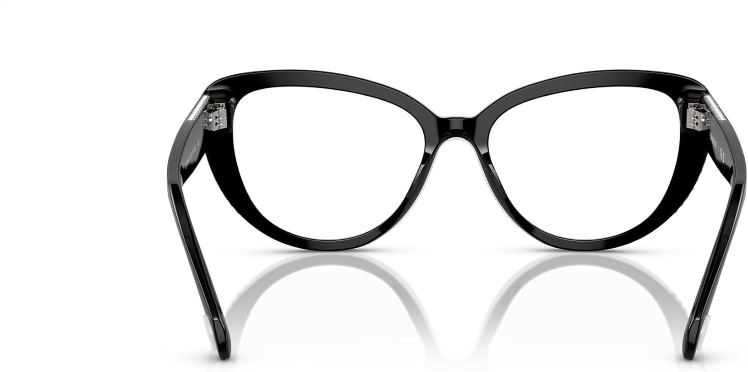 imageSwarovski Womens Sk2014 Cat Eye Prescription Eyewear FramesBlackWhiteDemo Lens