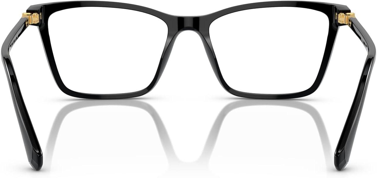 imageSwarovski Womens Sk2015 Rectangular Prescription Eyewear FramesBlackDemo Lens