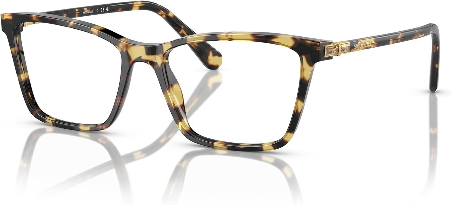 imageSwarovski Womens Sk2015 Rectangular Prescription Eyewear FramesCrystalDemo Lens