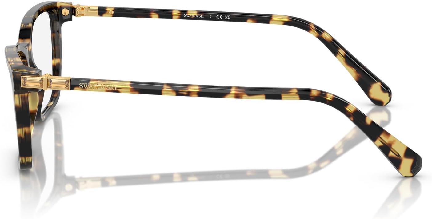 imageSwarovski Womens Sk2015 Rectangular Prescription Eyewear FramesCrystalDemo Lens