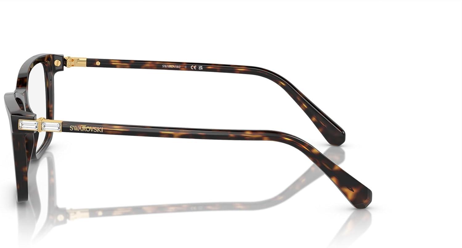 imageSwarovski Womens Sk2015 Rectangular Prescription Eyewear FramesDark HavanaDemo Lens