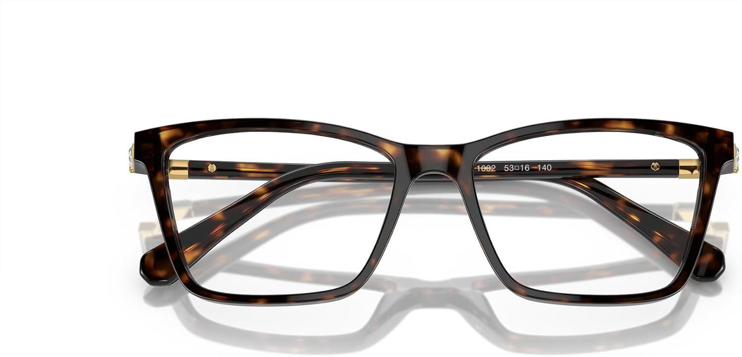 imageSwarovski Womens Sk2015 Rectangular Prescription Eyewear FramesDark HavanaDemo Lens