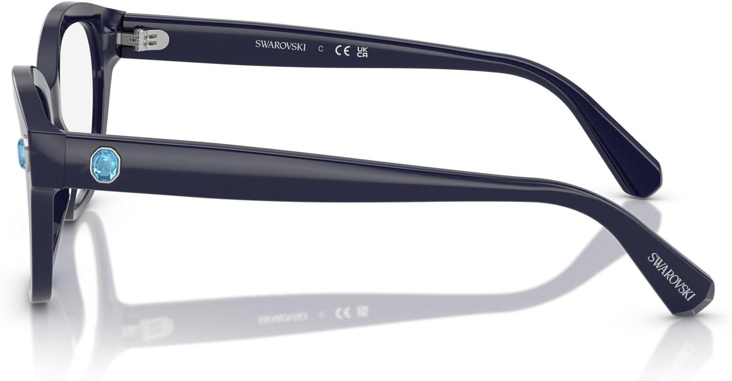 imageSwarovski Womens Sk2038 Square Prescription Eyewear FramesBlueDemo Lens
