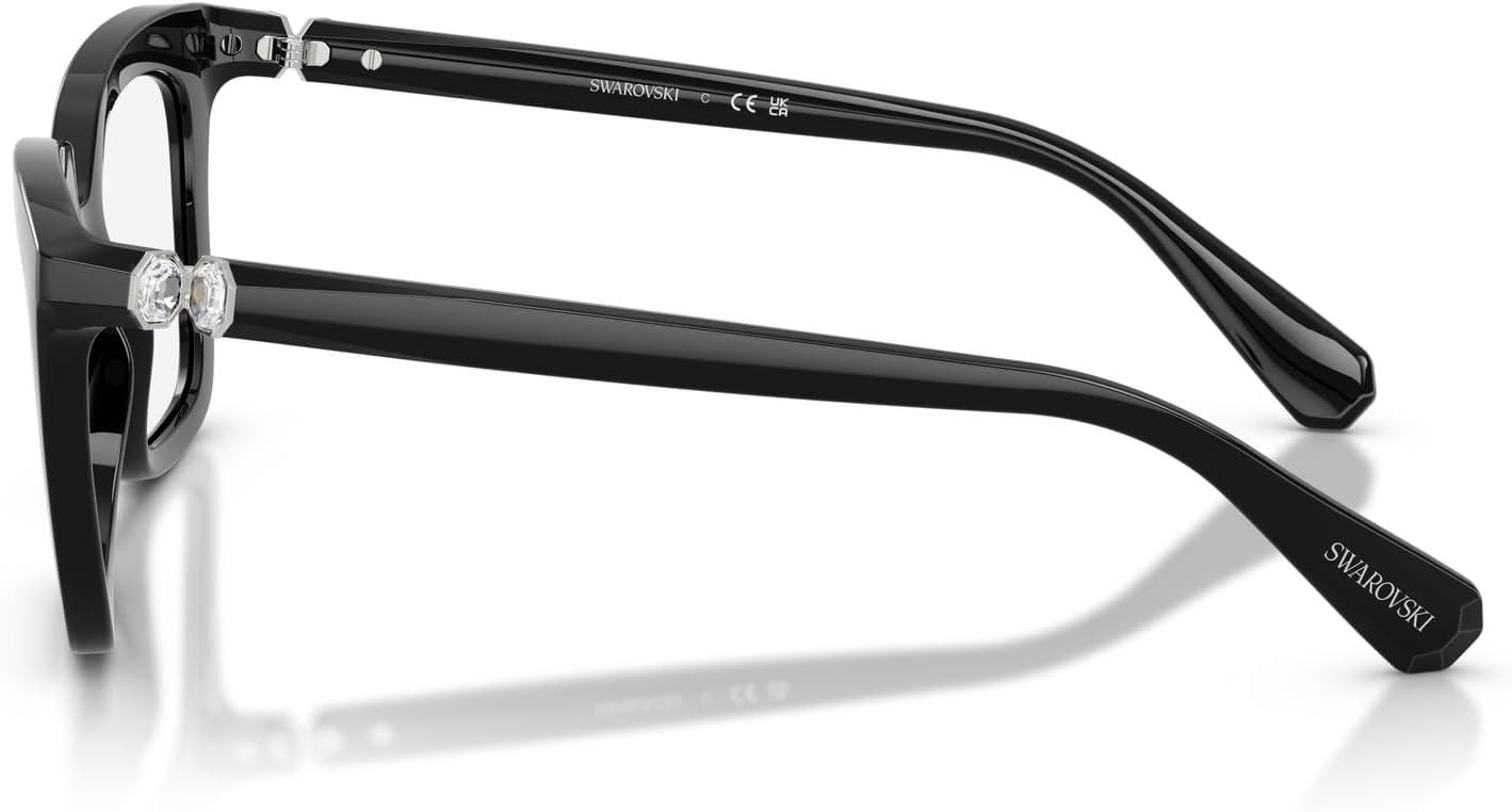 imageSwarovski Womens Sk2043 Square Prescription Eyewear FramesBlackDemo Lens