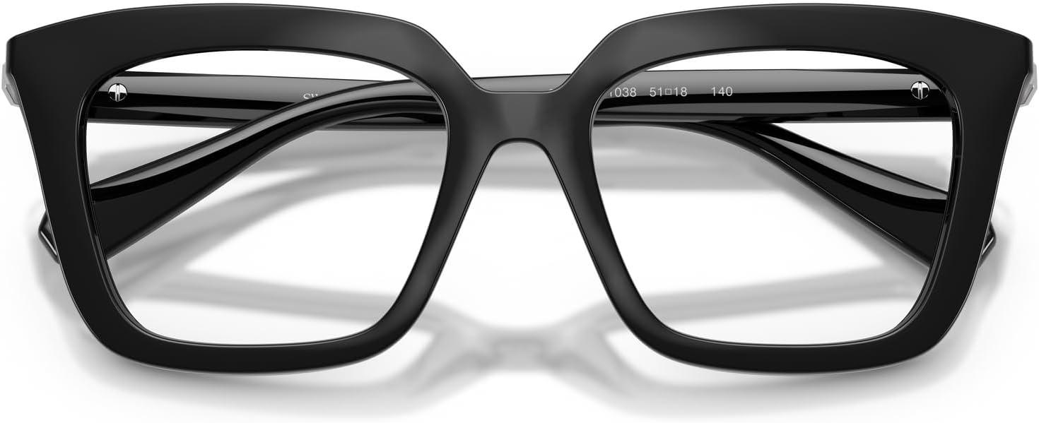imageSwarovski Womens Sk2043 Square Prescription Eyewear FramesBlackDemo Lens