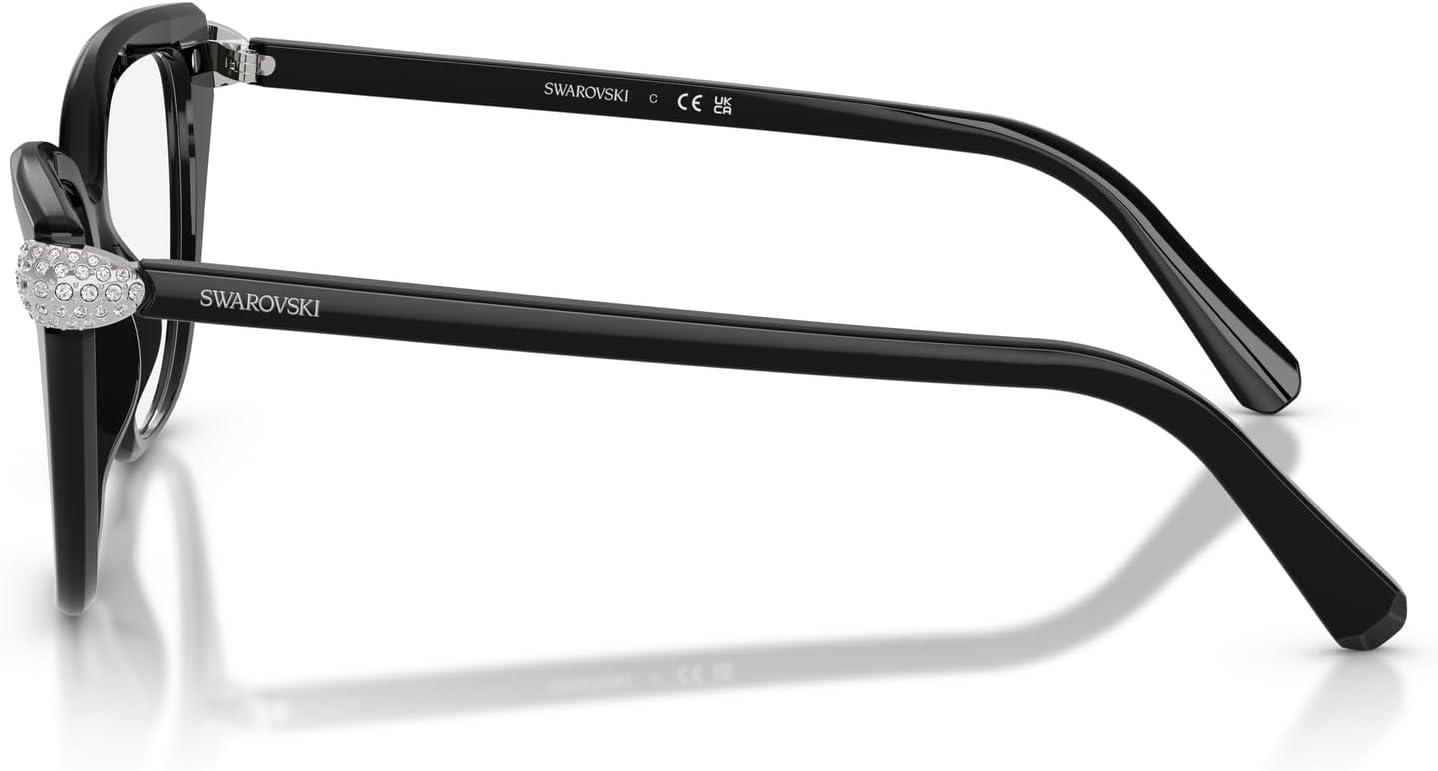 imageSwarovski Womens Sk2045 Cat Eye Prescription Eyewear FramesBlackDemo Lens