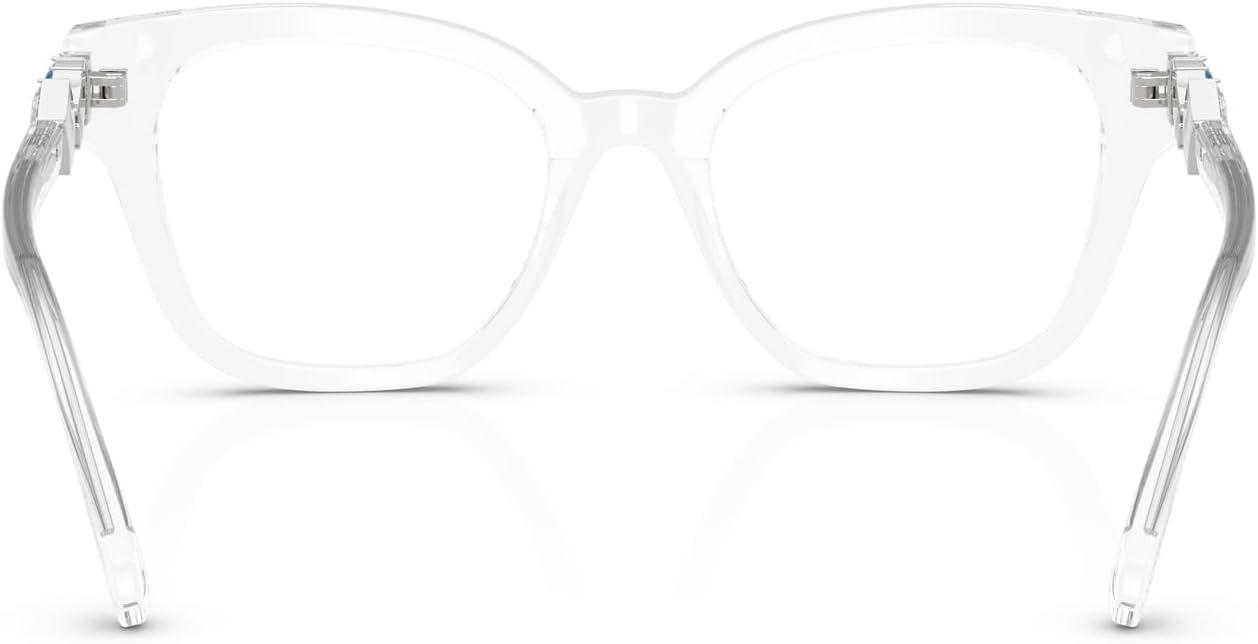 imageSwarovski Womens Sk2048f Low Bridge Fit Square Prescription Eyewear FramesTransparentDemo Lens