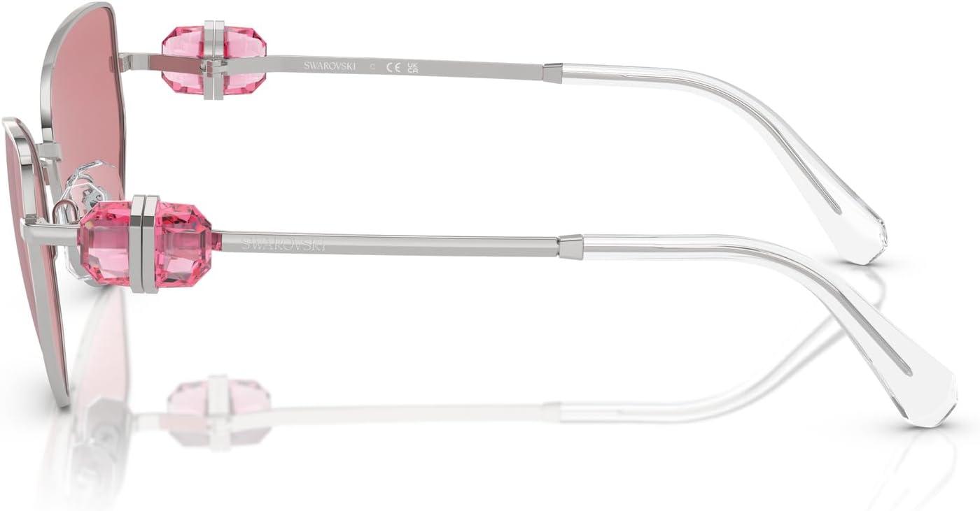 imageSwarovski Womens Sk7003 Butterfly SunglassesSilverPink