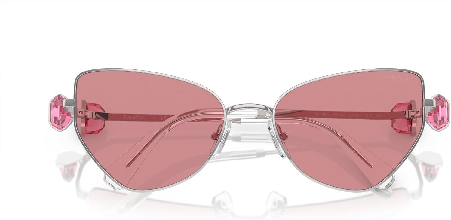 imageSwarovski Womens Sk7003 Butterfly SunglassesSilverPink
