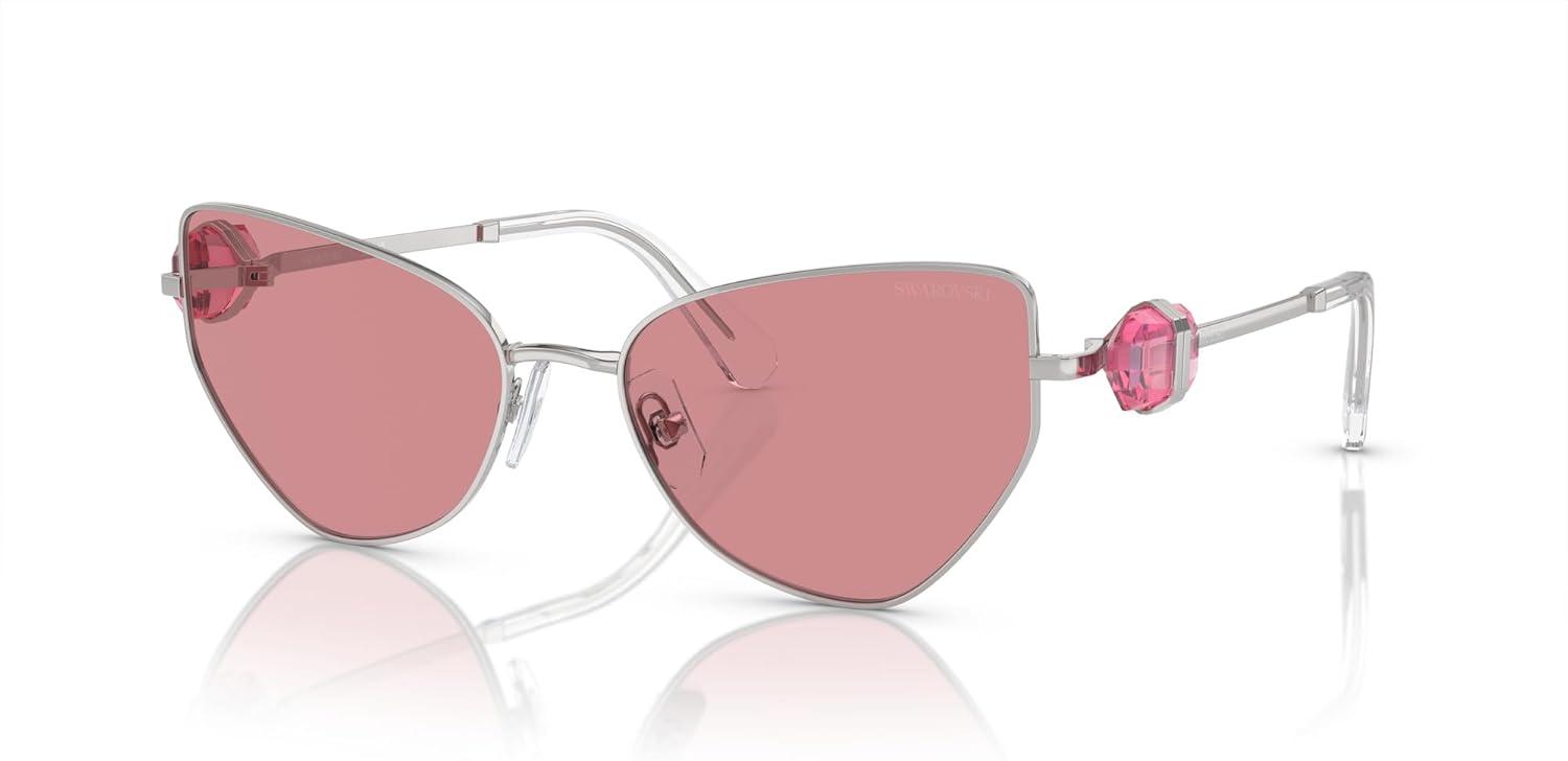 imageSwarovski Womens Sk7003 Butterfly SunglassesSilverPink