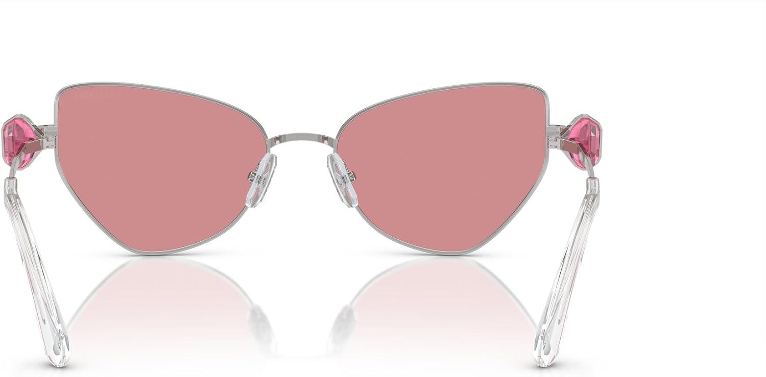 imageSwarovski Womens Sk7003 Butterfly SunglassesSilverPink
