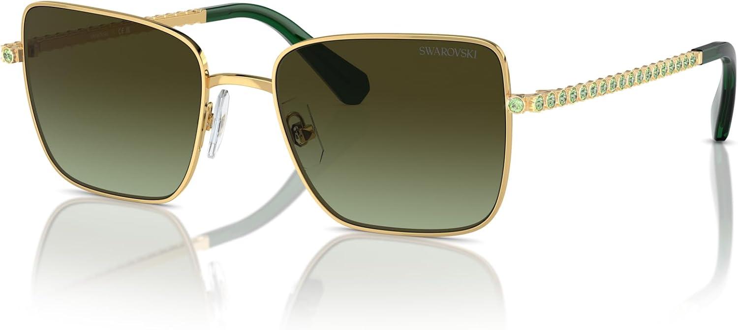 imageSwarovski Womens Sk7015 Square SunglassesHavanaDark Brown