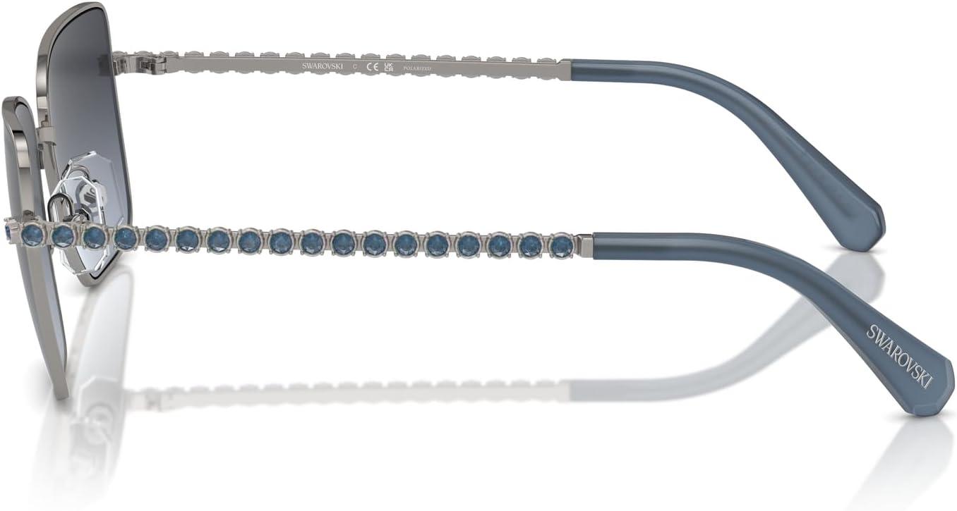 imageSwarovski Womens Sk7015 Square SunglassesMilky PinkLight Purple Brown