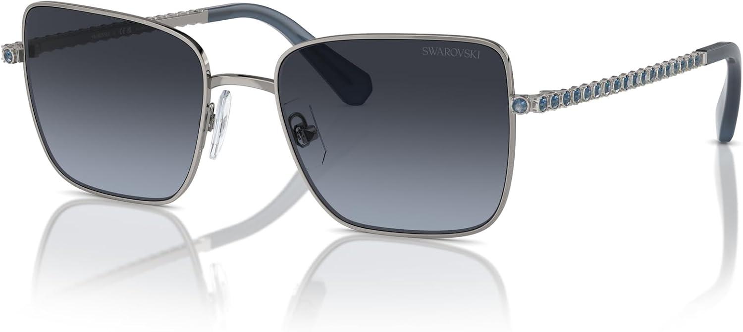 imageSwarovski Womens Sk7015 Square SunglassesMilky PinkLight Purple Brown