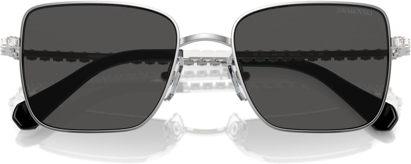 imageSwarovski Womens Sk7015 Square SunglassesTransparent Blue to ClearGradient Blue