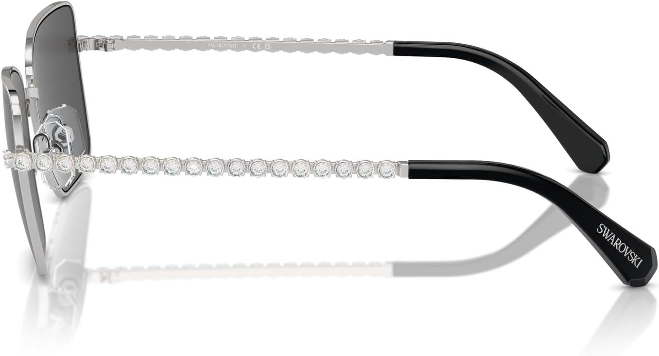 imageSwarovski Womens Sk7015 Square SunglassesTransparent Blue to ClearGradient Blue