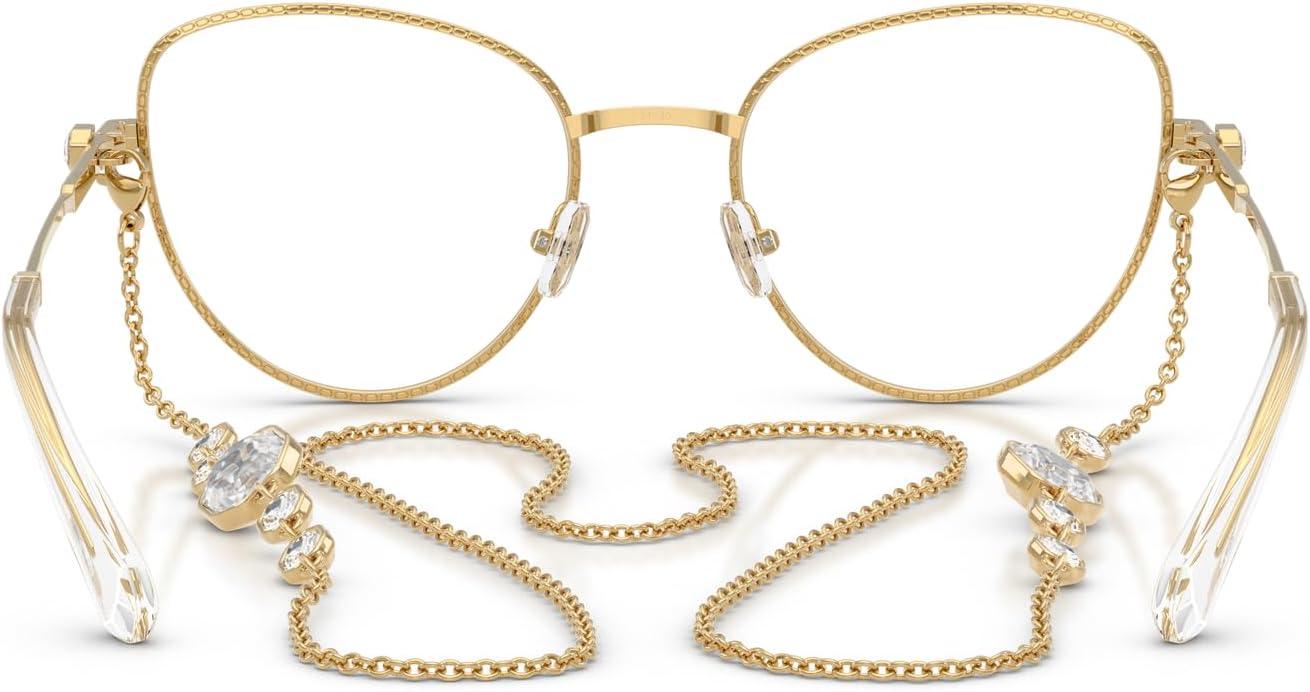 imageSwarovski womens Sk1022 Cat Eye Prescription Eyewear FramesGoldDemo Lens