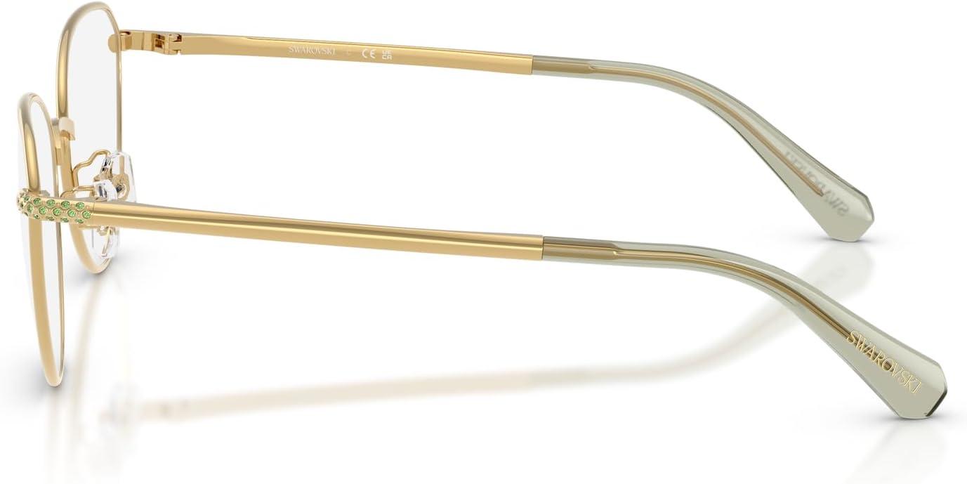 imageSwarovski womens Sk1029d Round Prescription Eyewear FramesGoldDemo Lens