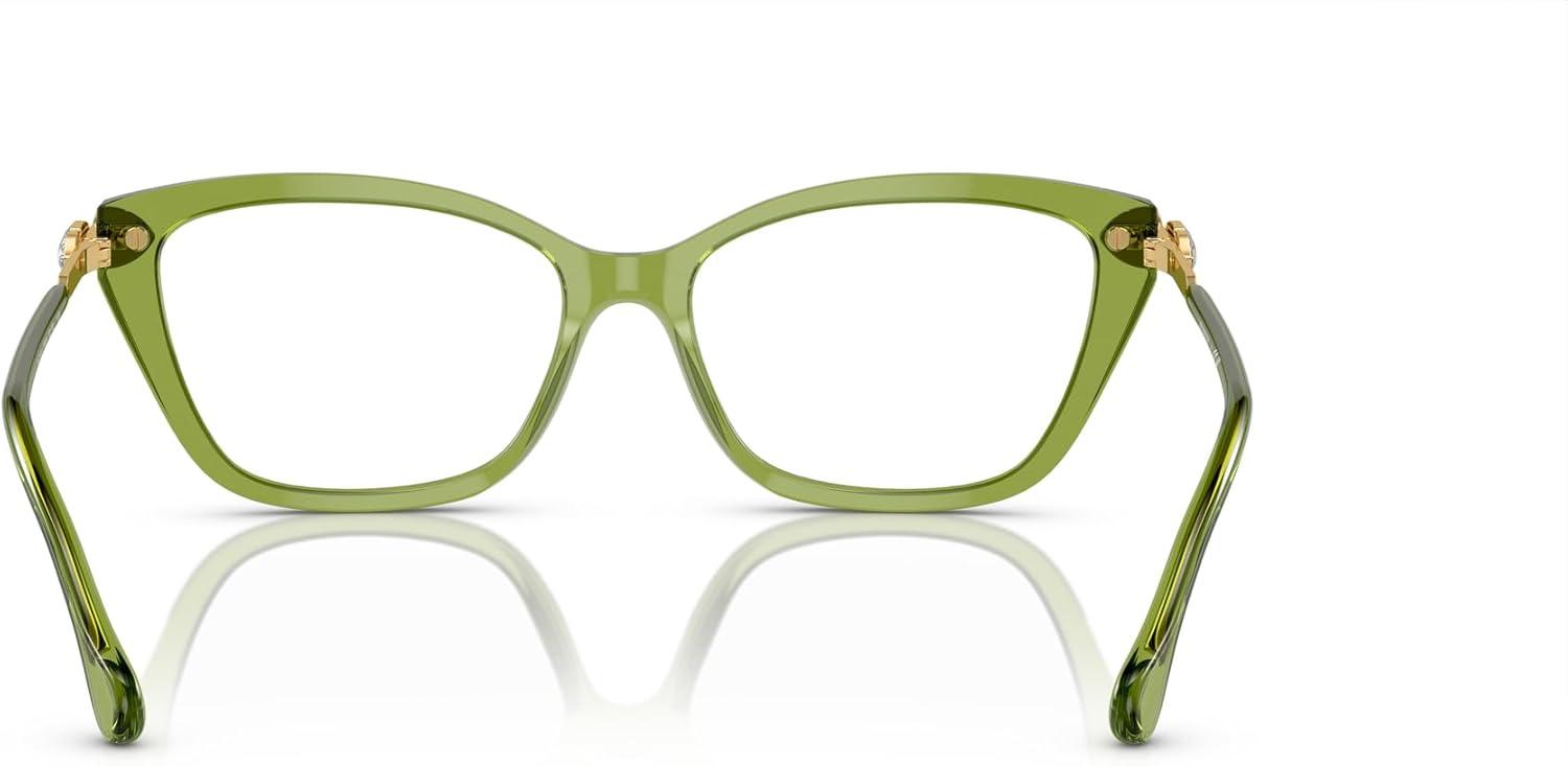imageSwarovski womens Sk2011 Cat Eye Prescription Eyewear FramesTransparent GreenDemo Lens