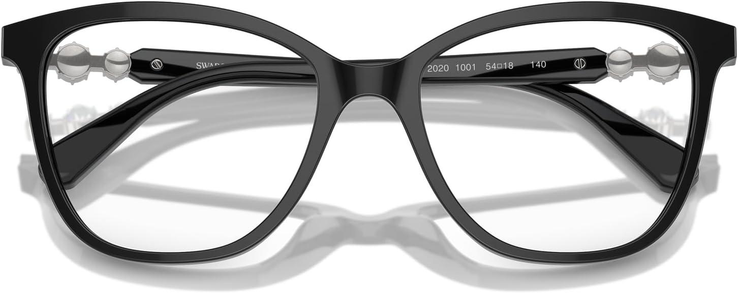 imageSwarovski womens Sk2020 Square Prescription Eyewear FramesBlackDemo Lens