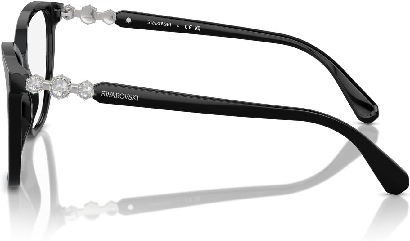 imageSwarovski womens Sk2020 Square Prescription Eyewear FramesBlackDemo Lens