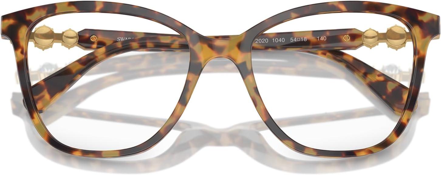 imageSwarovski womens Sk2020 Square Prescription Eyewear FramesHavanaDemo Lens