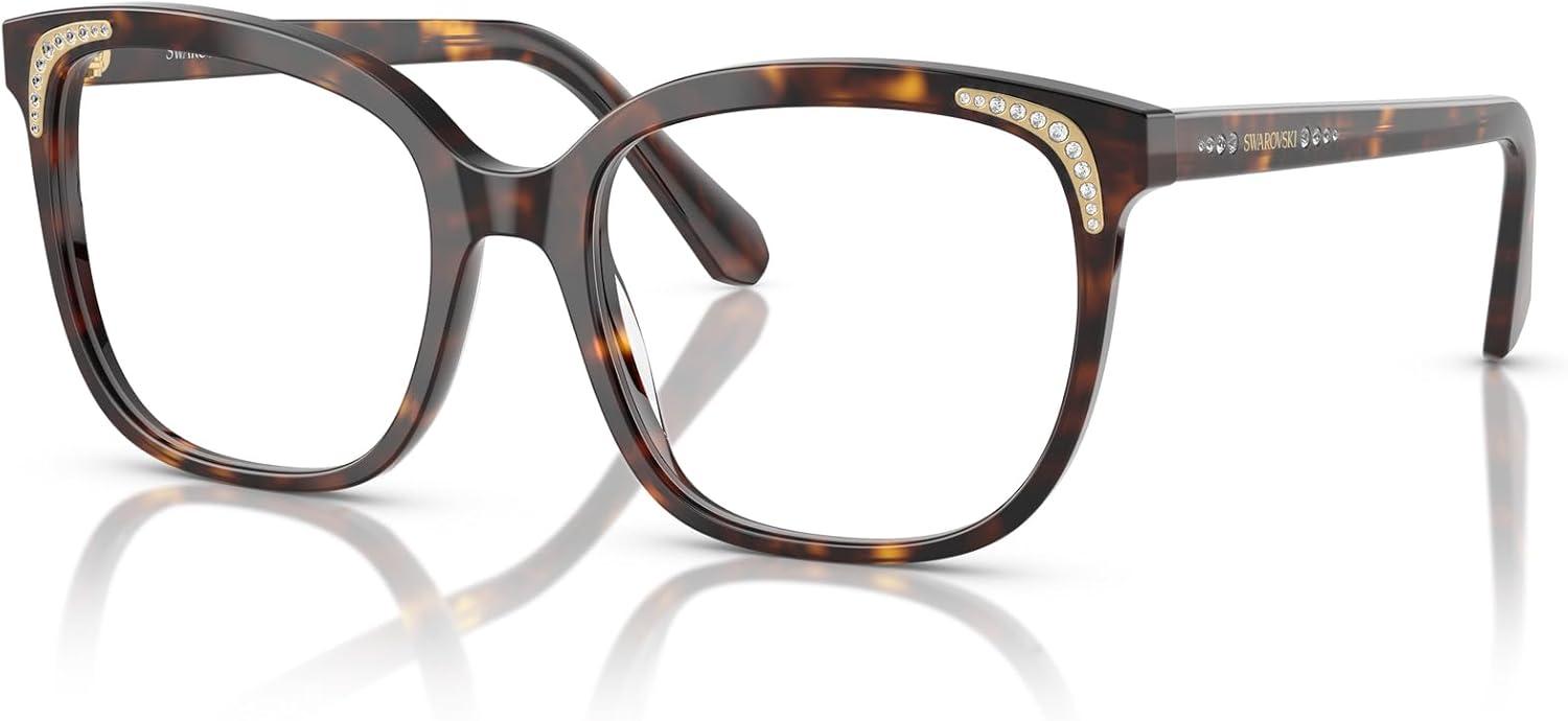 imageSwarovski womens Sk2033 Butterfly Prescription Eyewear FramesHavanaDemo Lens
