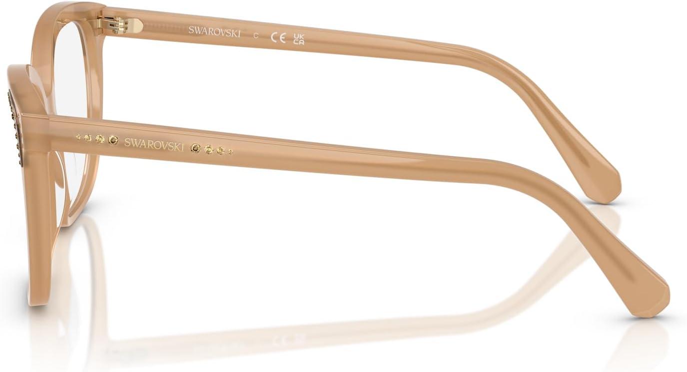 imageSwarovski womens Sk2033 Butterfly Prescription Eyewear FramesMilky BeigeDemo Lens