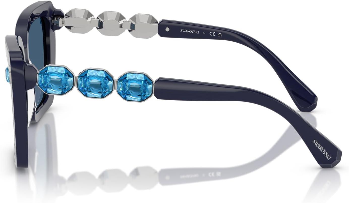 imageSwarovski womens Sk6032 Square SunglassesBlueDark Blue
