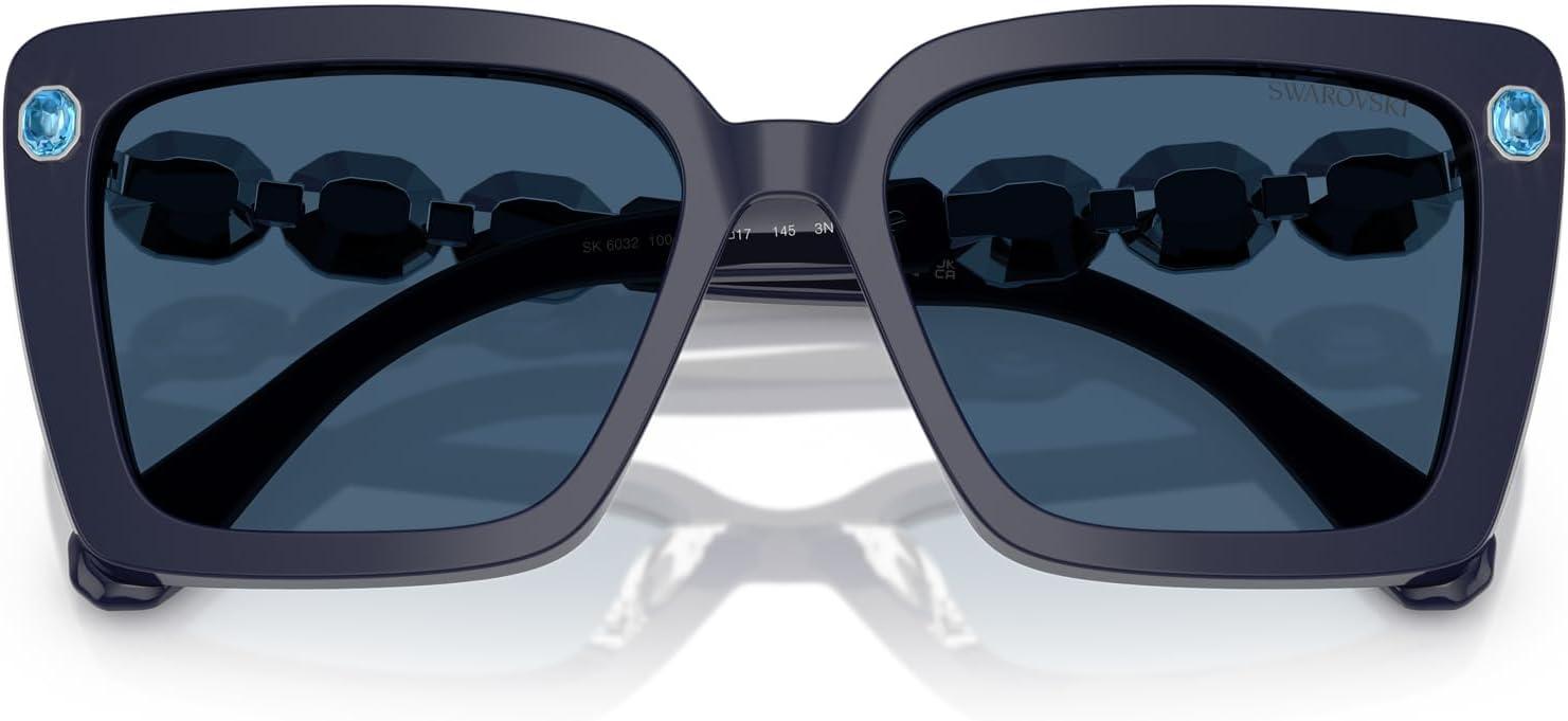 imageSwarovski womens Sk6032 Square SunglassesBlueDark Blue