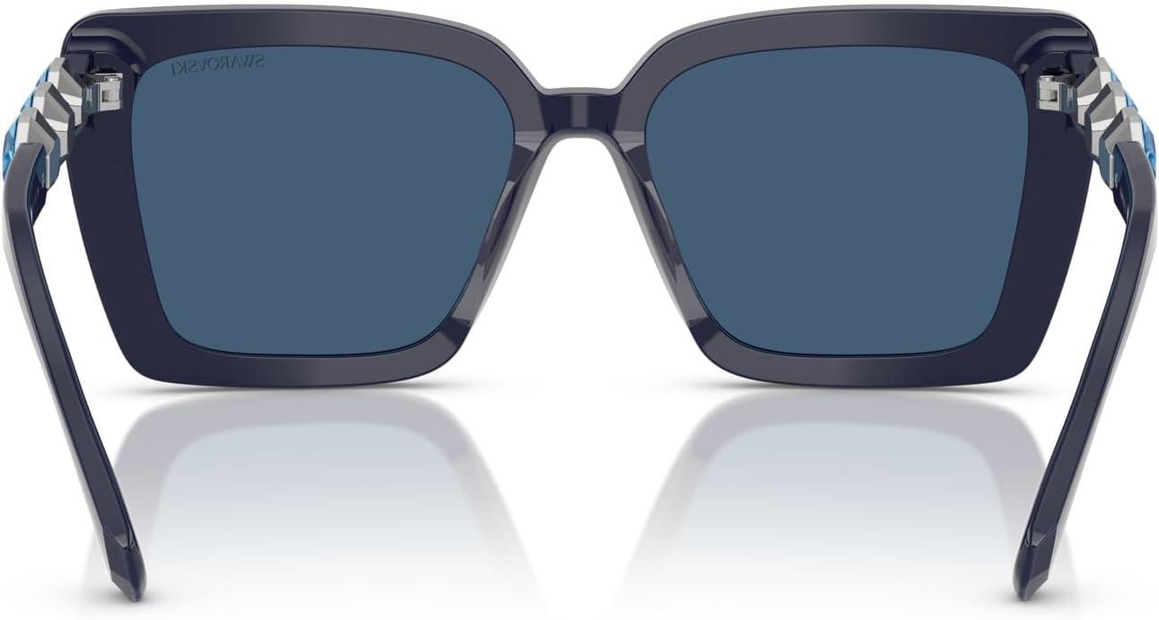 imageSwarovski womens Sk6032 Square SunglassesBlueDark Blue