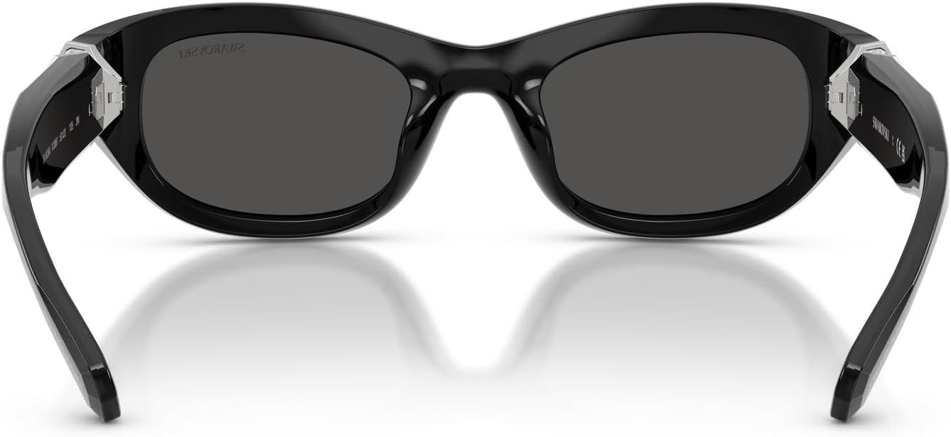 imageSwarovski womens Sk6036u Universal Fit Square SunglassesBlackDark Grey