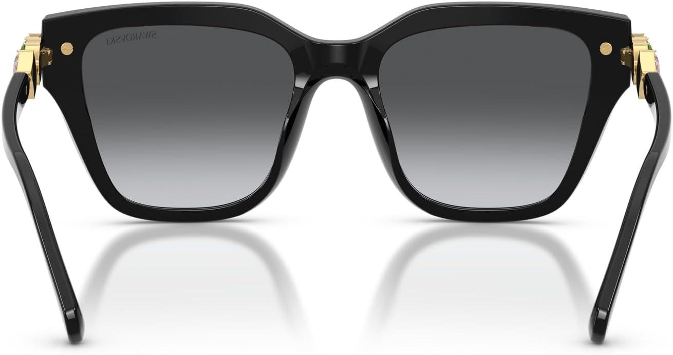 imageSwarovski womens Sk6041 Square SunglassesBlackPolarized Grey Gradient