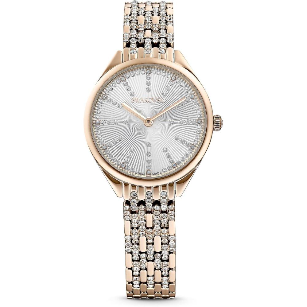 imageSWAROVSKI Attract Crystal Watch Collection Metal BraceletGold Tone Finish