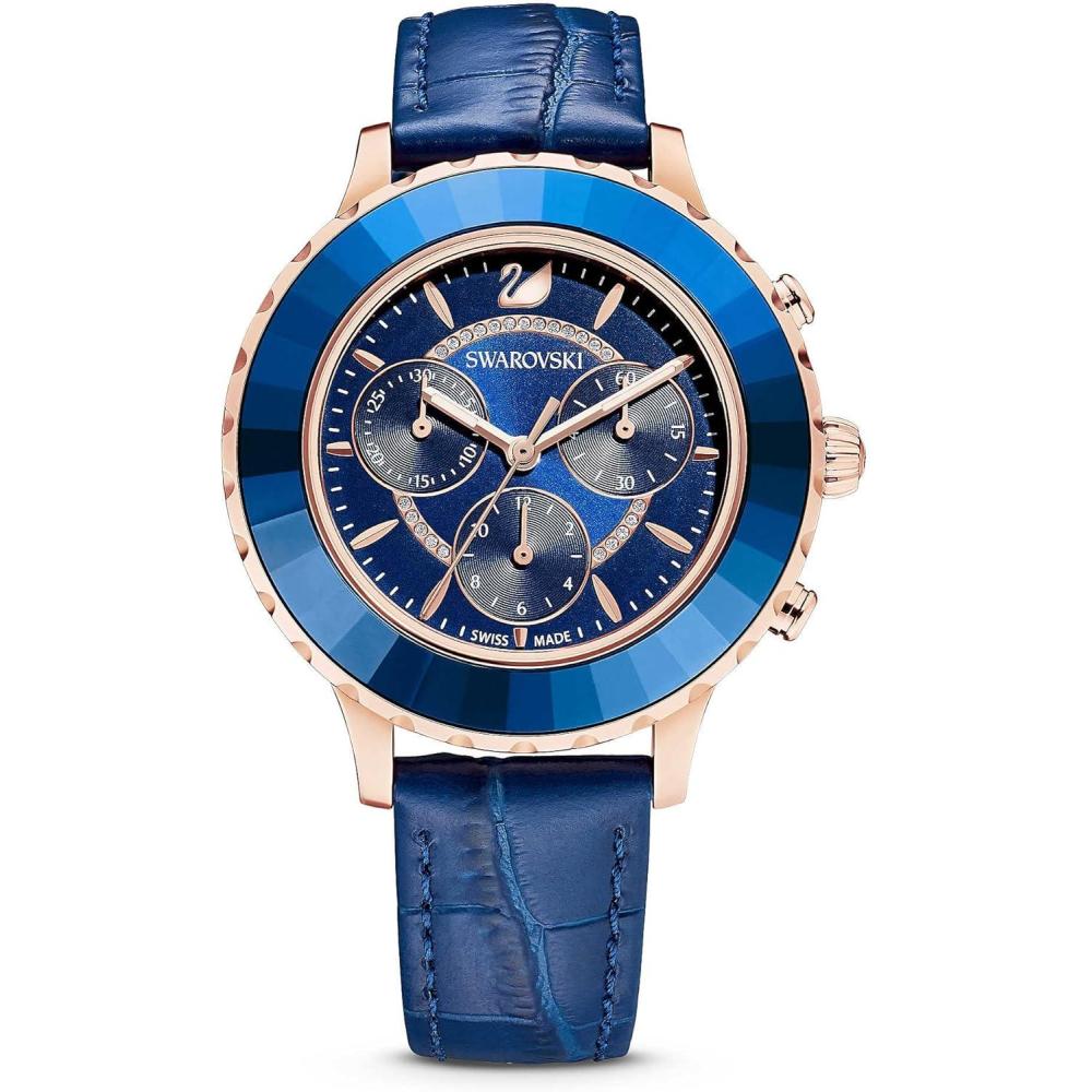 imageSwarovski Octea Lux Crystal Watch CollectionOctea Lux Chrono  Dark Blue