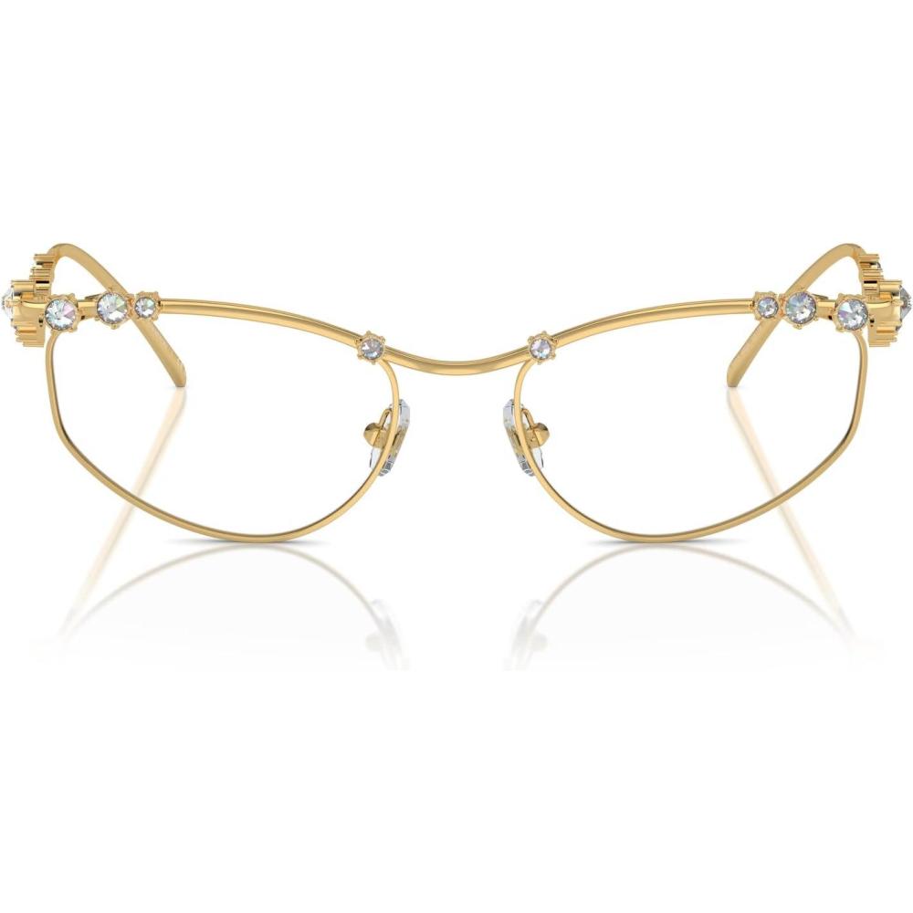 imageSwarovski Womens Sk1015 Cat Eye Prescription Eyewear FramesGoldDemo Lens