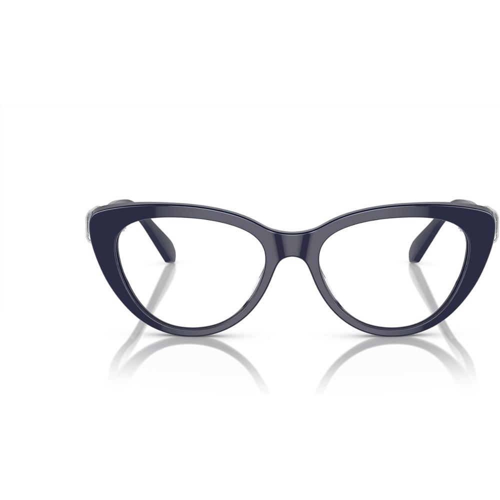 imageSwarovski Womens Sk2005 Cat Eye Prescription Eyewear FramesDark BlueDemo Lens