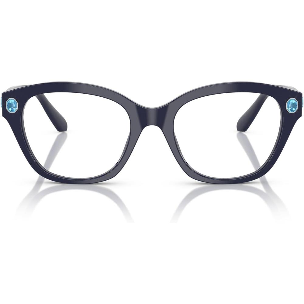 imageSwarovski Womens Sk2038 Square Prescription Eyewear FramesBlueDemo Lens