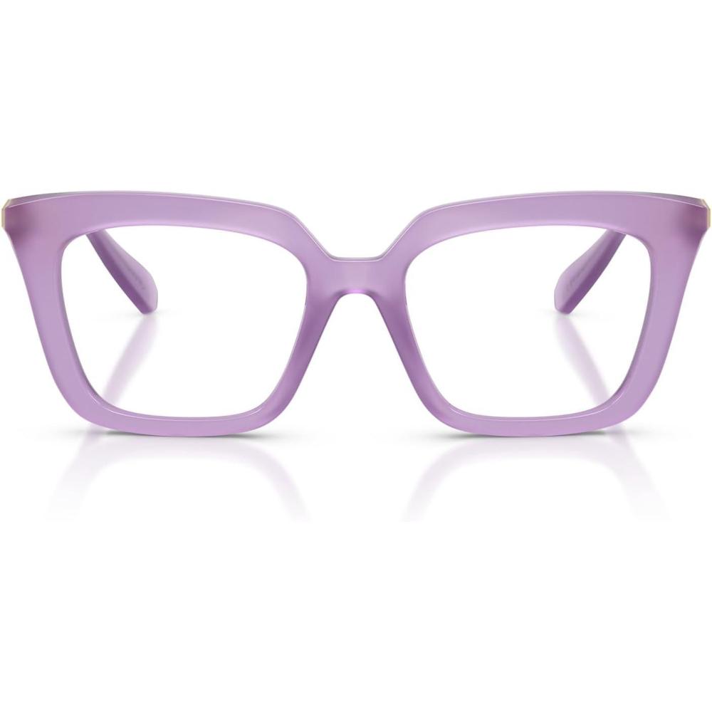 imageSwarovski Womens Sk2043 Square Prescription Eyewear FramesMilky LilacDemo Lens