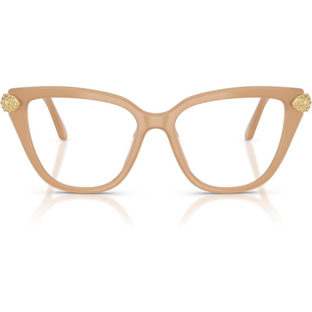 imageSwarovski Womens Sk2045 Cat Eye Prescription Eyewear FramesMilky BeigeDemo Lens