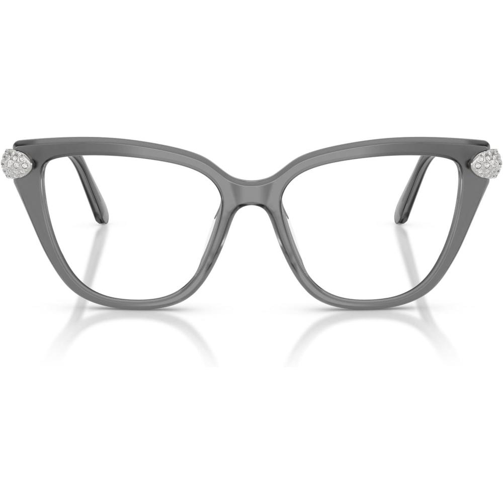 imageSwarovski Womens Sk2045 Cat Eye Prescription Eyewear FramesMilky GreyDemo Lens