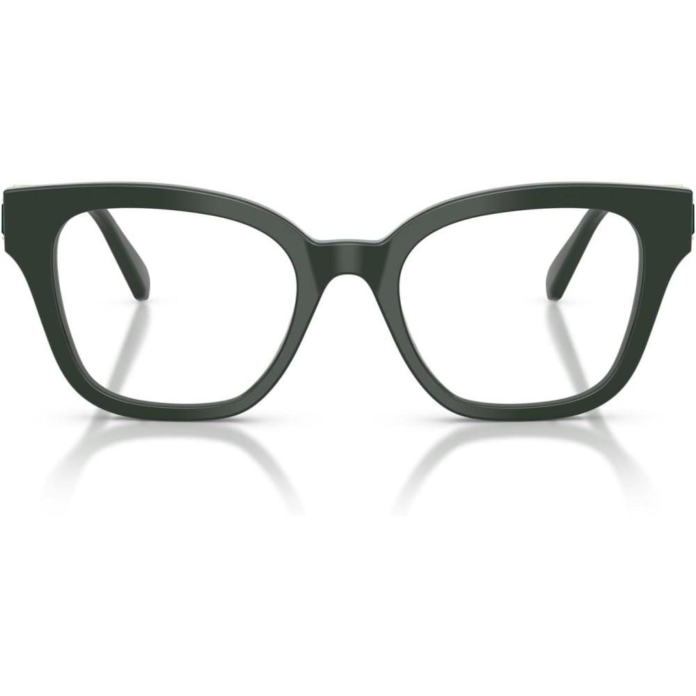 imageSwarovski Womens Sk2048 Square Prescription Eyewear FramesDark GreenDemo Lens