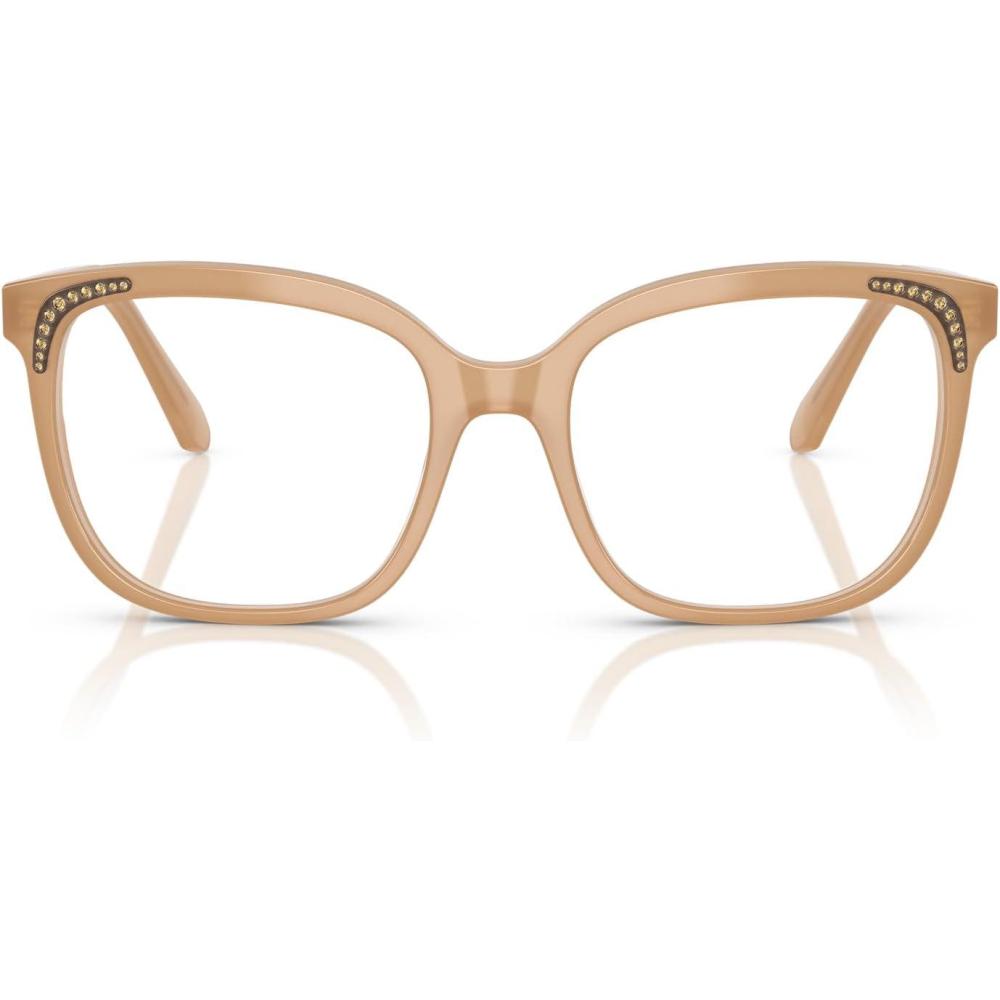 imageSwarovski womens Sk2033 Butterfly Prescription Eyewear FramesMilky BeigeDemo Lens