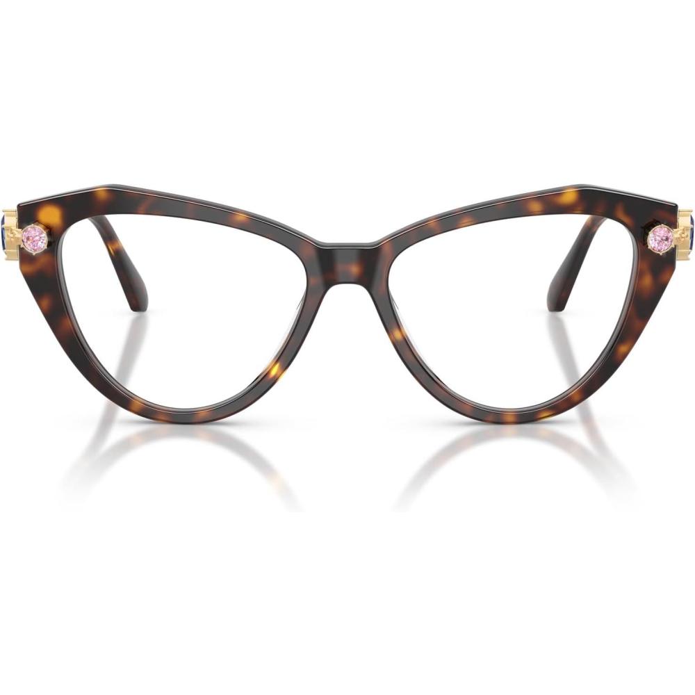 imageSwarovski womens Sk2047 Cat Eye Prescription Eyewear FramesHavanaDemo Lens