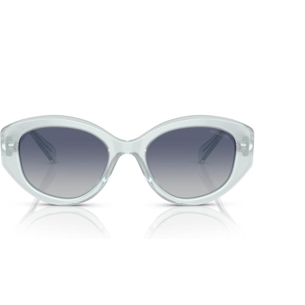 imageSwarovski womens Sk6005 Cat Eye SunglassesLight Blue OpalBlue Gradient