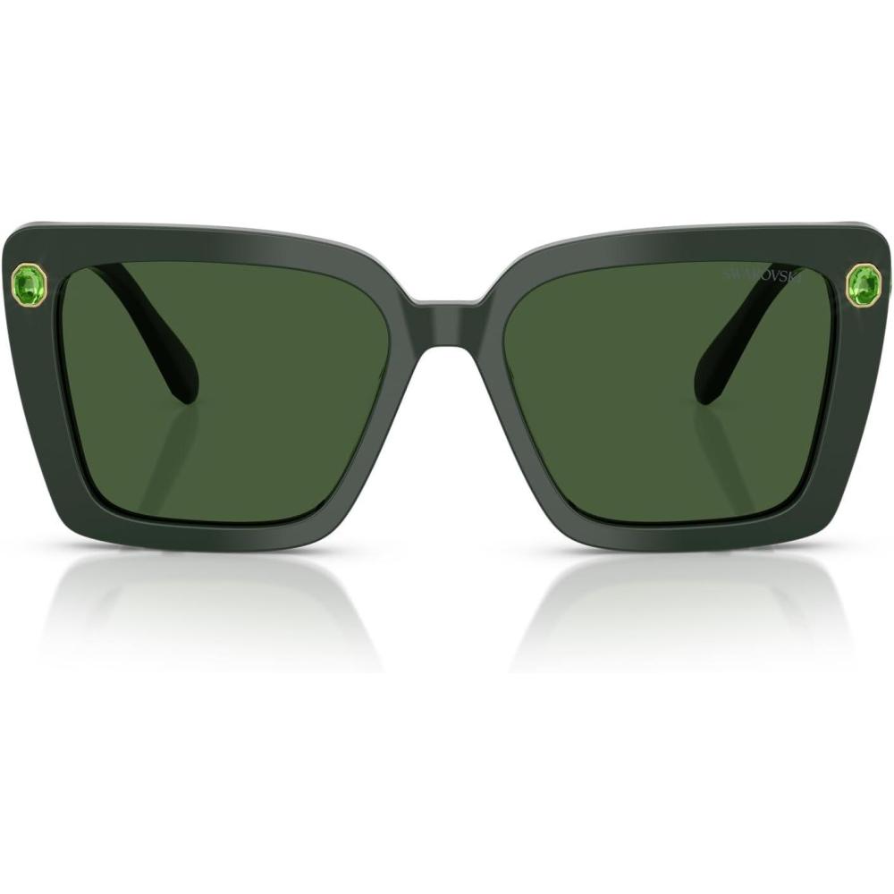 imageSwarovski womens Sk6032 Square SunglassesGreenDark Green