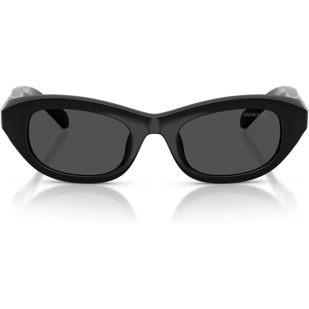 imageSwarovski womens Sk6036u Universal Fit Square SunglassesBlackDark Grey